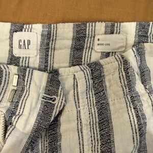 GAP Black and White Striped Trousers
